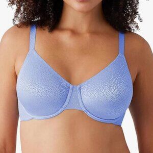 NWT Wacoal Women's Back Appeal Underwire Bra, blue hydrangea,